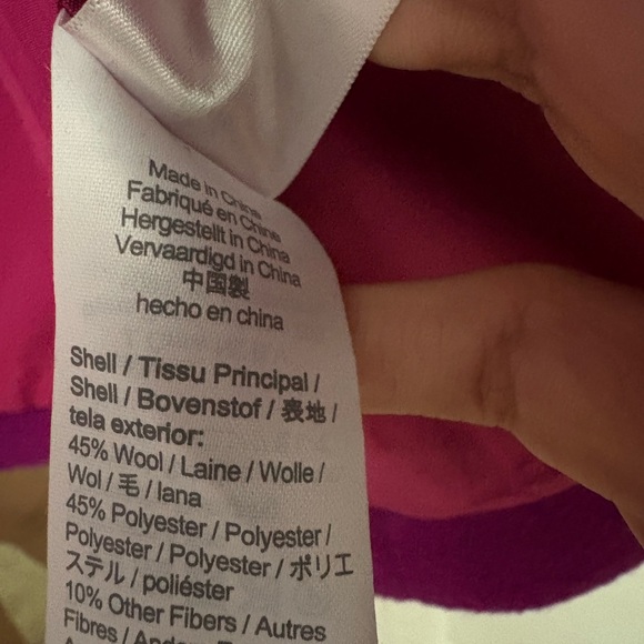 J. Crew Fuchsia Wool Pea Coat - Picture 5 of 5